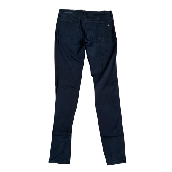 Rag & Bone Jean Legging Black Plush Skinny Mid Rise Stretch Denim Size 28 - Picture 9 of 14